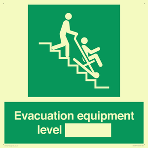 Evacuation equipment level